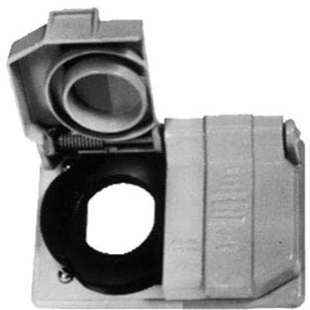 Crouse-Hinds WLRD1 Duplex Spring Door Cover, 1-3/8 in Dia, 2.91 in L x 4.44 in W x 1.13 in D, Self-Close Cover, Die Cast Copper-Free Aluminum