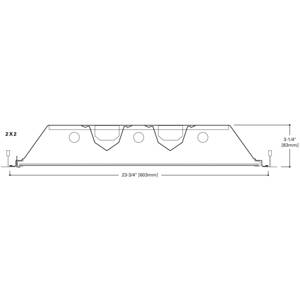 4' x 2', 32 W, Eaton APT-432 ALL-PRO® Recessed Ceiling Light Troffer, 4-Lamp, T8