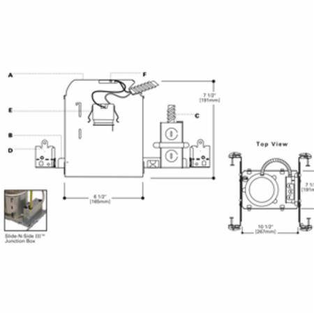 6", Round, Eaton H7ICTNB HALO® Incandescent Recessed Housing