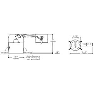 6", Round, Eaton H7RICT HALO® Incandescent Recessed Housing