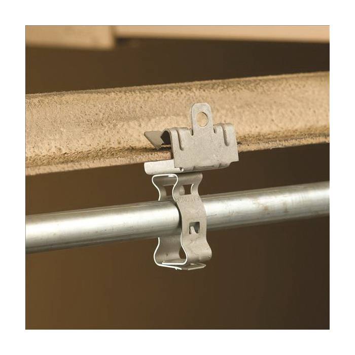 nVent CADDY 16M58 EM-M Snap Close Conduit/Pipe to Flange Clip, 1 in Conduit, 75 lb Static Load, 1.181 to 1.378 in OD, Spring Steel