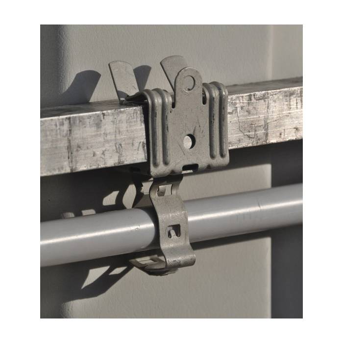 nVent CADDY 16M58 EM-M Snap Close Conduit/Pipe to Flange Clip, 1 in Conduit, 75 lb Static Load, 1.181 to 1.378 in OD, Spring Steel