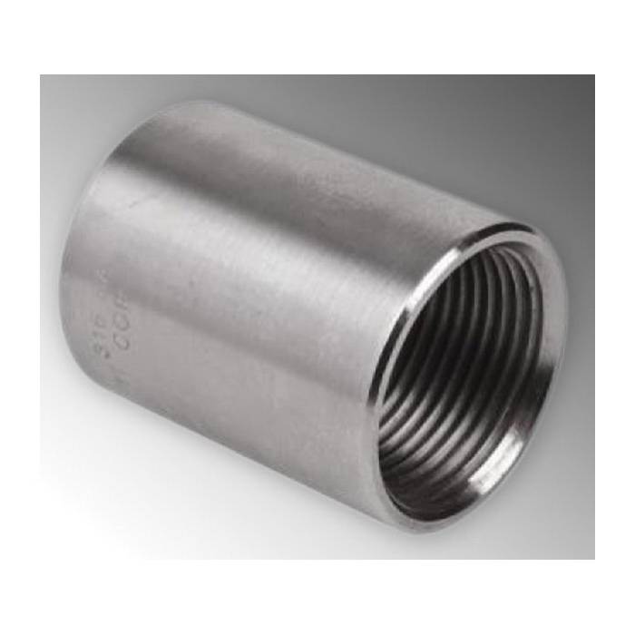 Calbrite™ S61200CP00 Standard Straight Thread NPS Conduit Coupling, 1-1/4 in, For Use With Rigid Conduits, 316 Stainless Steel