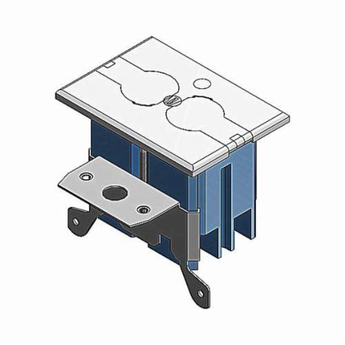 Carlon® Adjust-A-Box® B121BFBRW Adjustable Non-Metallic Floor Box, 20 cu-in Capacity, 1 Gangs, 3.33 in L x 3.65 in W