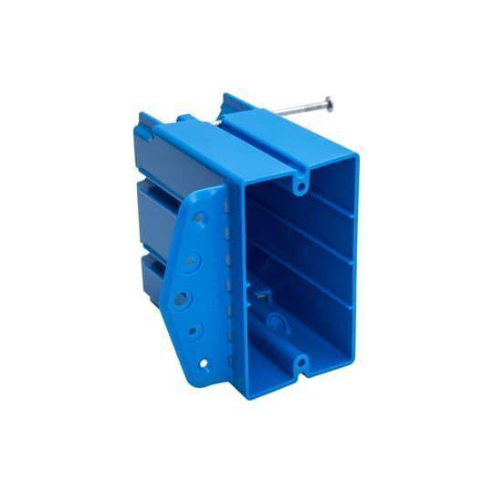 Carlon® B125AB Multi-Purpose Electrical Box, PVC, 24.5 cu-in Capacity, 1 Gangs, 3-1/4 in L x 3-1/2 in W x 2-7/32 in D