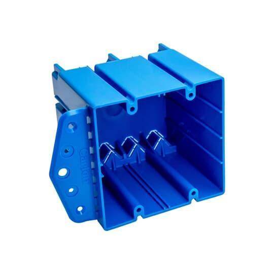 Carlon® B249B Multi-Purpose Electrical Box, PVC, 48 cu-in Capacity, 2 Gangs, 3-5/16 in L x 4-1/32 in W x 3-13/16 in D