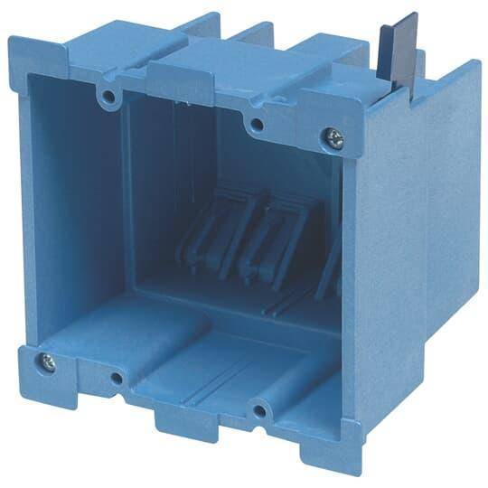 Carlon® BH234R Old Work Outlet Box, PVC, 34 cu-in Capacity, 2 Gangs, 4.3 in L x 4.36 in W x 3.59 in D