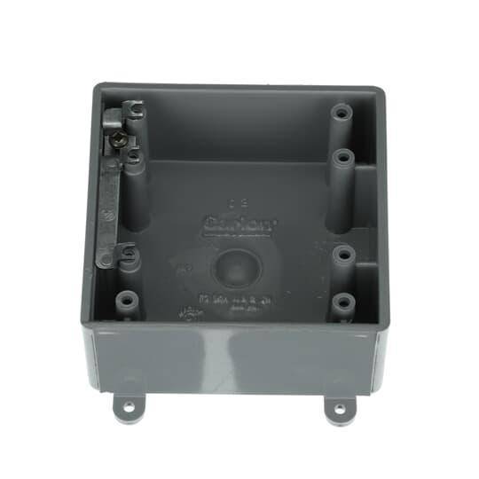 Carlon® CE9802 FS Series Shallow Weatherproof Switch Box, 32 cu-in, 2 Gangs