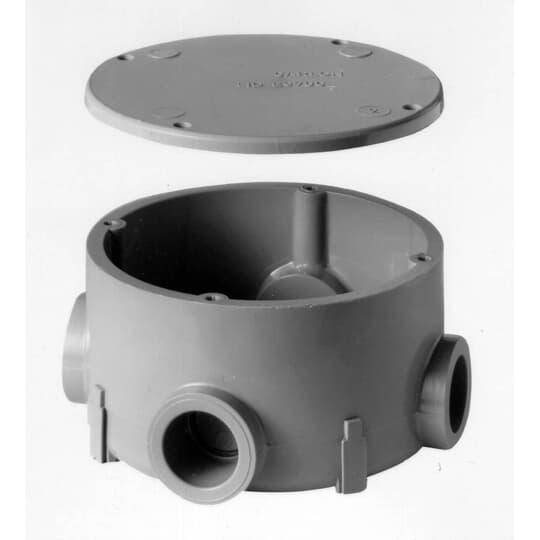 Carlon® E970CE-CTN Type X Round Conduit Body With Cover, 3/4 in Hub, 15.16 cu-in, PVC