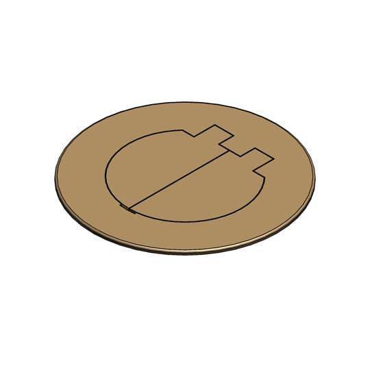 Carlon® E97BR2D 2-Door Floor Box Cover, Brass