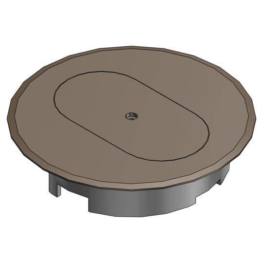 Carlon® E97DSB Non-Metallic Floor Box Cover, 5.69 in Dia, Thermoplastic