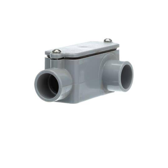 Carlon® E984D-CAR Type LL Conduit Body, 1/2 in Hub, 4 cu-in Capacity, PVC