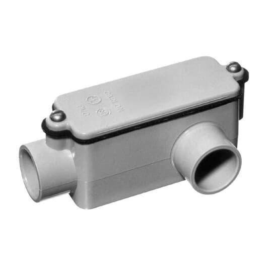 Carlon® E984D-8-HD Type LL Conduit Body, 1/2 in Hub, 4 cu-in Capacity, PVC