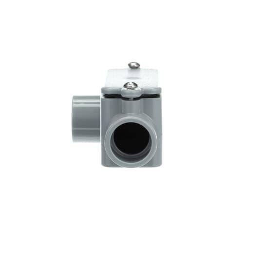 Carlon® E985D-CTN Type LR Conduit Body, 1/2 in Hub, 4 cu-in Capacity, PVC