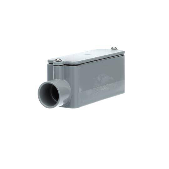 Carlon® E985E-CTN Type LR Conduit Body, 3/4 in Hub, 12 cu-in Capacity, PVC