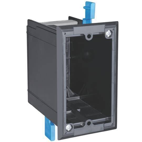 Carlon® FN-18-OWV Drafttight Non-Metallic Outlet Box, Polycarbonate, 18 cu-in Capacity, 1 Gangs, 4.2 in L x 2.46 in W x 3.53 in D
