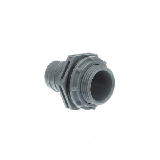 Carlon® LN43EA Straight Conduit Connector, 3/4 in Trade, PVC