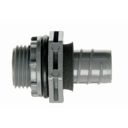 Carlon® Carflex® LN43DA-CTN 1-Piece Non-Metallic Straight Conduit Connector, 1/2 in Trade, PVC