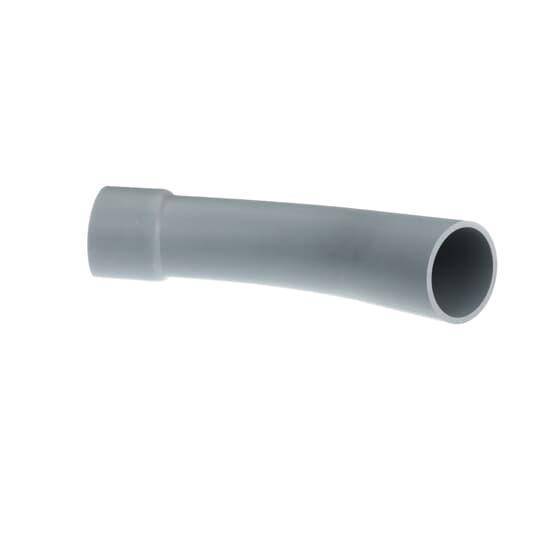 Carlon® UA7ALCB SCH 40 Integral Belled End Standard Radius Conduit Elbow, 3 in Trade, 45 deg, PVC