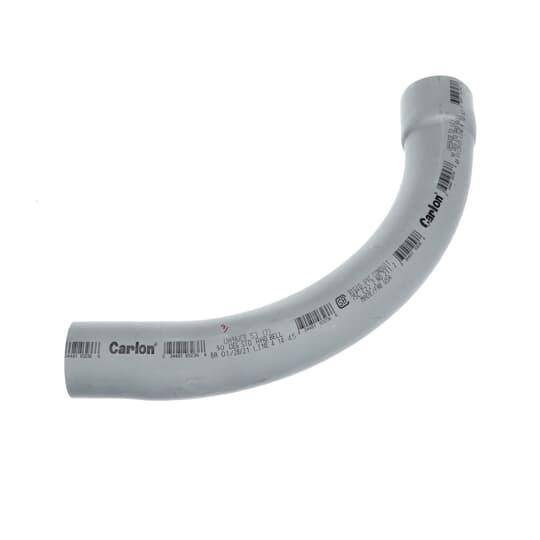 Carlon® UA9AJCB-UPC SCH 40 Bell End Standard Radius Conduit Elbow, 2 in Trade, 90 deg, PVC