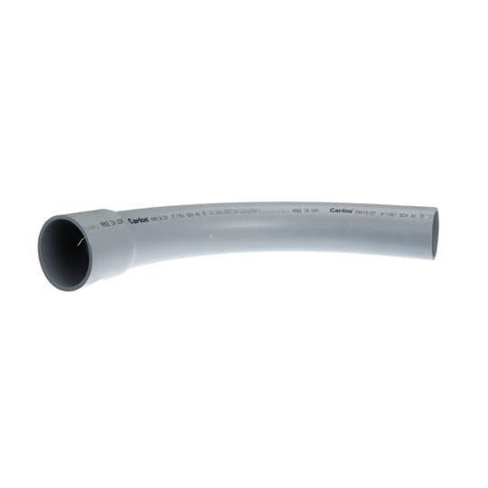 Carlon® UA9ALCB-CTN SCH 40 Bell End Standard Radius Conduit Elbow, 3 in Trade, 90 deg, PVC