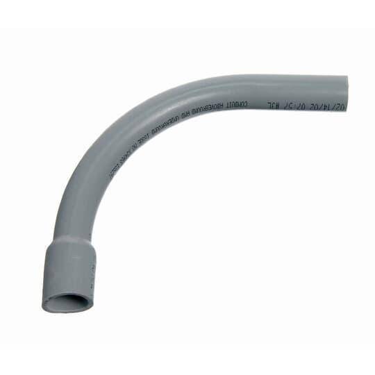 Carlon® PF9FJ DB-60 Sweep Conduit Elbow, 2 in Trade, 90 deg, PVC