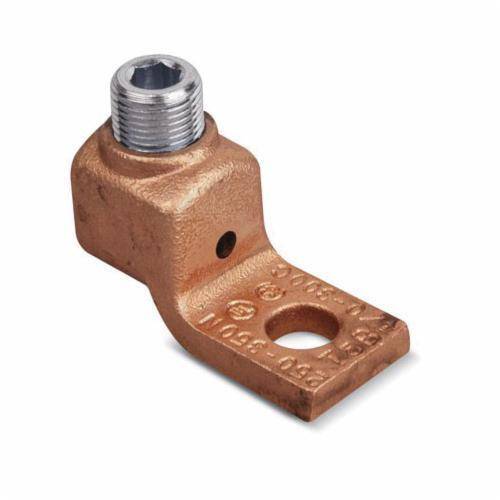 Blackburn® Locktite® 31015 1-Hole Mechanical Connector Lug, 300 to 500 kcmil Copper Conductor, 1/2 in Stud, 1 Bolt Holes, Copper