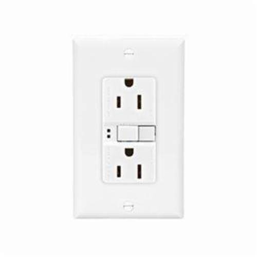 Eaton Wiring Devices SGF20W SGF Duplex GFCI Receptacle, 125 VAC, 20 A, 2 Poles, 3 Wires, White