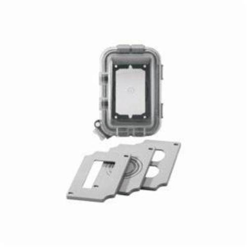 EATON WIU-1W Standard Duty Weather Protective While-In-Use Cover, 6.09 in L x 4.45 in W x 3-1/4 in D, Self-Close Cover, Polycarbonate 