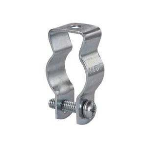 EATON Crouse-Hinds 1B Cable and Conduit Hanger With Bolt, 3/4 in, For Use With Rigid/EMT/IMC Conduit, Steel