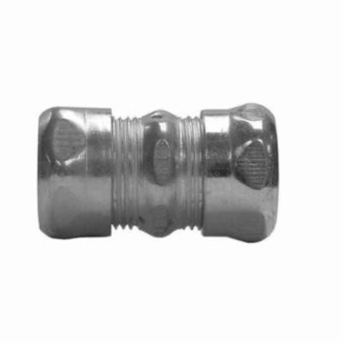 EATON Crouse-Hinds 664 Compression Coupling, 1-1/2 in, For Use With EMT Conduit, Steel, Zinc Plated