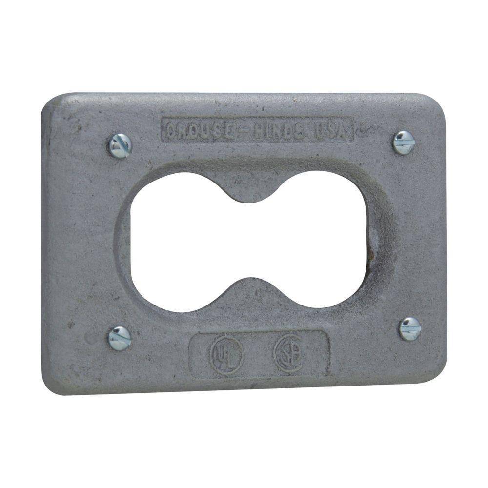 Crouse-Hinds DS23G DS Series Electric Box Cover With Gasket, Feraloy® Iron Alloy