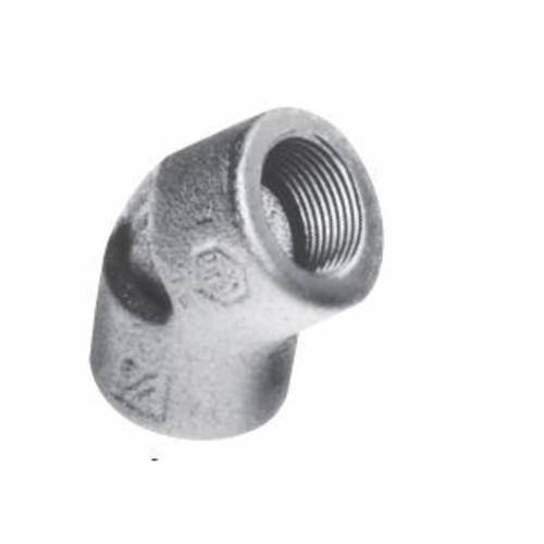 Crouse-Hinds EL3 EL Series Female Conduit Elbow, 1 in Trade, 45 deg, Ductile Iron/Feraloy® Iron Alloy, Aluminum Acrylic Painted/Electro-Galvanized