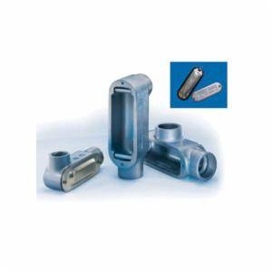 Crouse-Hinds Condulet® LB15 5 Series Type LB Corrosion-Resistant Conduit Outlet Body, 1/2 in Hub, 5 Form, 4.35 cu-in Capacity, Die Cast Copper-Free Aluminum, Epoxy Powder Coated