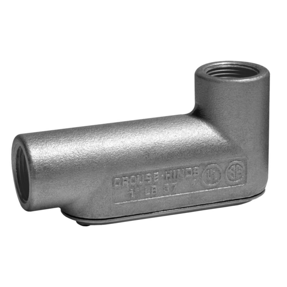 T&B® BlueKote® LB27 Type LB Conduit Body, 3/4 in Hub, Form 7 Form, 6.6 cu-in Capacity, Gray Iron, Epoxy Powder Coated/Zinc Plated