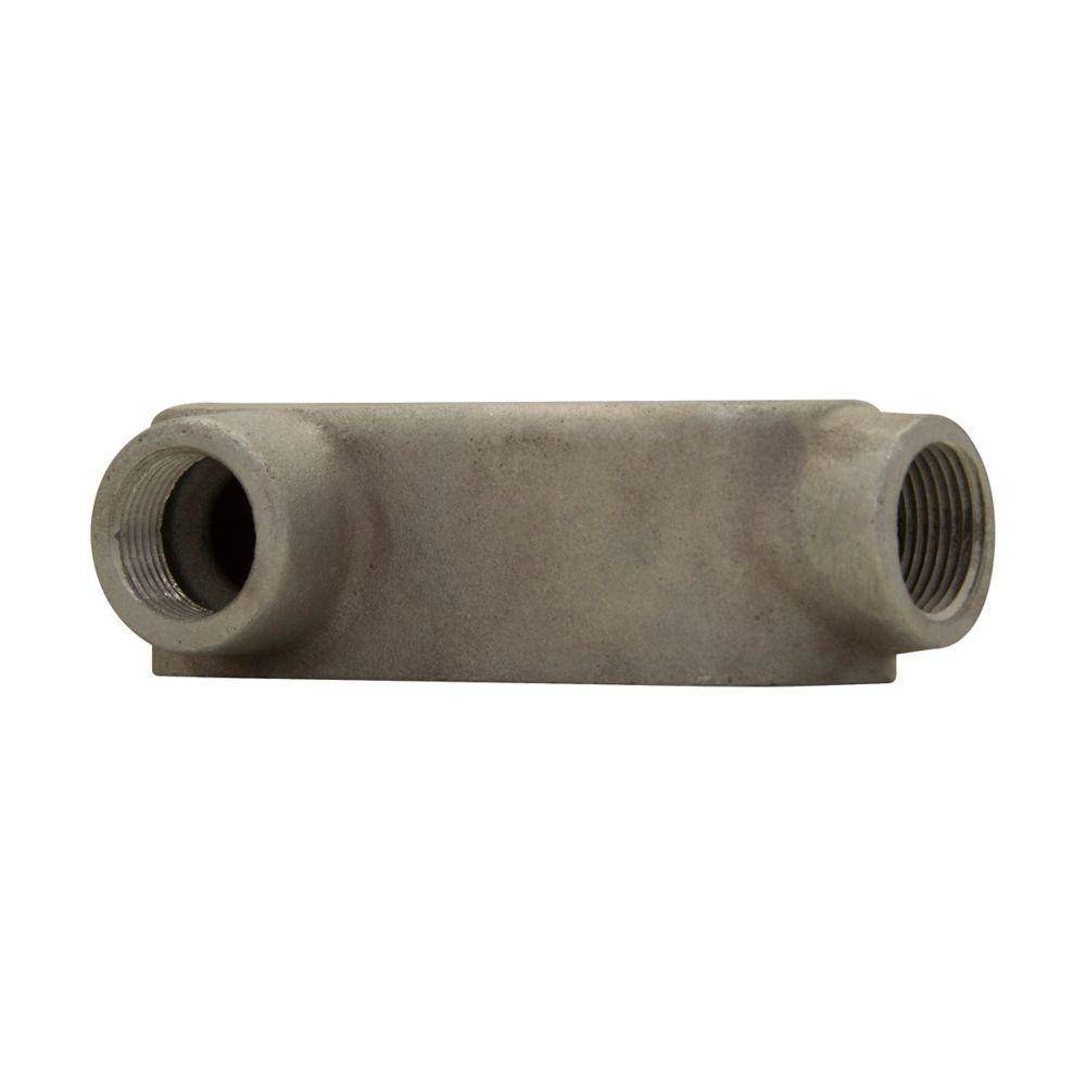 Crouse-Hinds Condulet® LL69 Type LL Conduit Outlet Body, 2 in Hub, Mark 9 Form, Copper-Free Aluminum, Natural