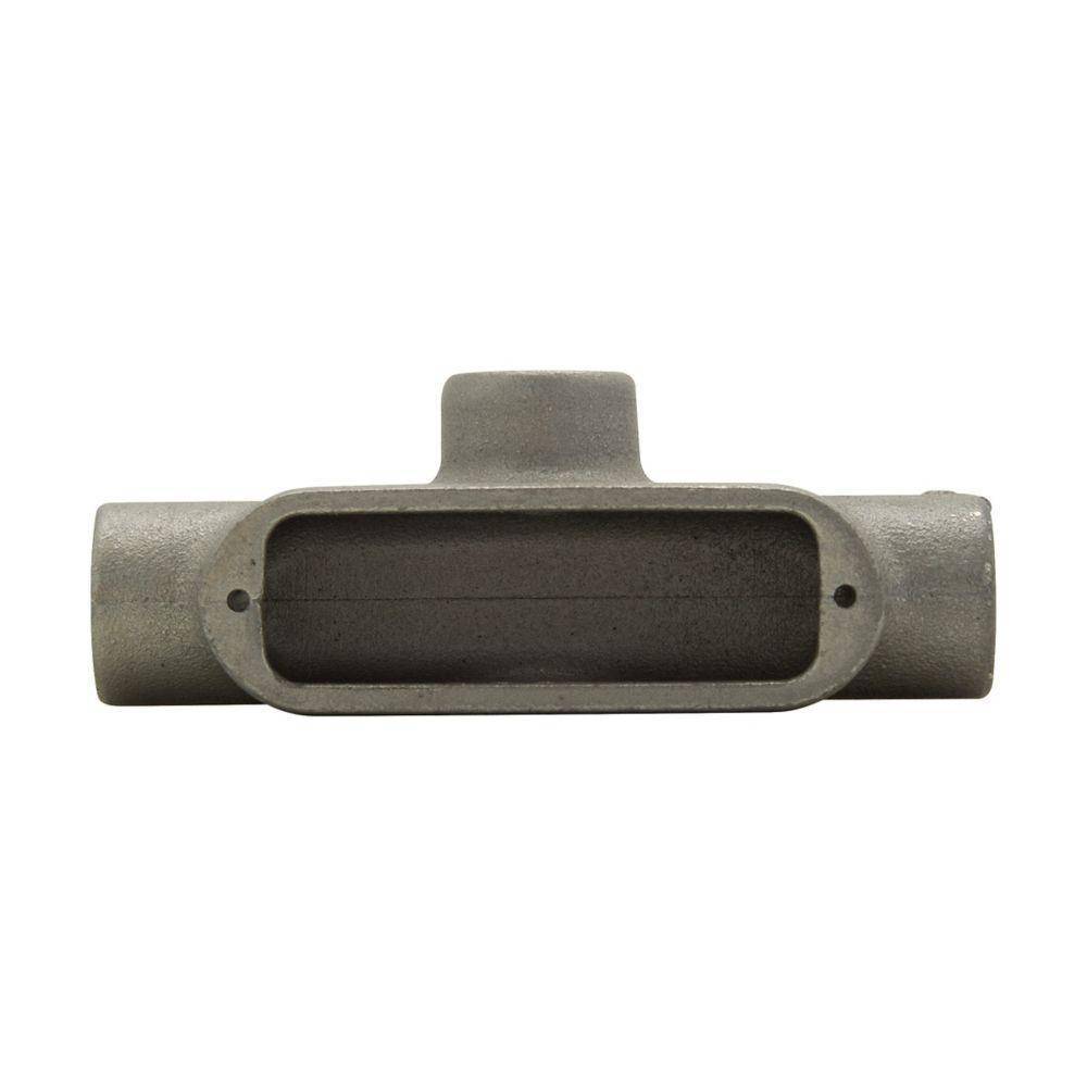 T&B® BlueKote® T78 Type T Conduit Body, 2-1/2 in Hub, Form 8 Form, 110 cu-in Capacity, Iron, Epoxy Powder Coated/Zinc Plated