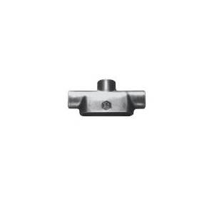 Crouse-Hinds Condulet® TB125M Type TB Conduit Outlet Body, 1-1/4 in Hub, 5 Form, 33 cu-in Capacity, Malleable Iron, Electro-Galvanized/Aluminum Acrylic Painted