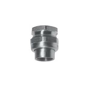 EATON Crouse-Hinds UNF105 Dust-Ignitionproof Explosionproof Female Conduit Union, 1/2 in, Steel, Electro-Galvanized
