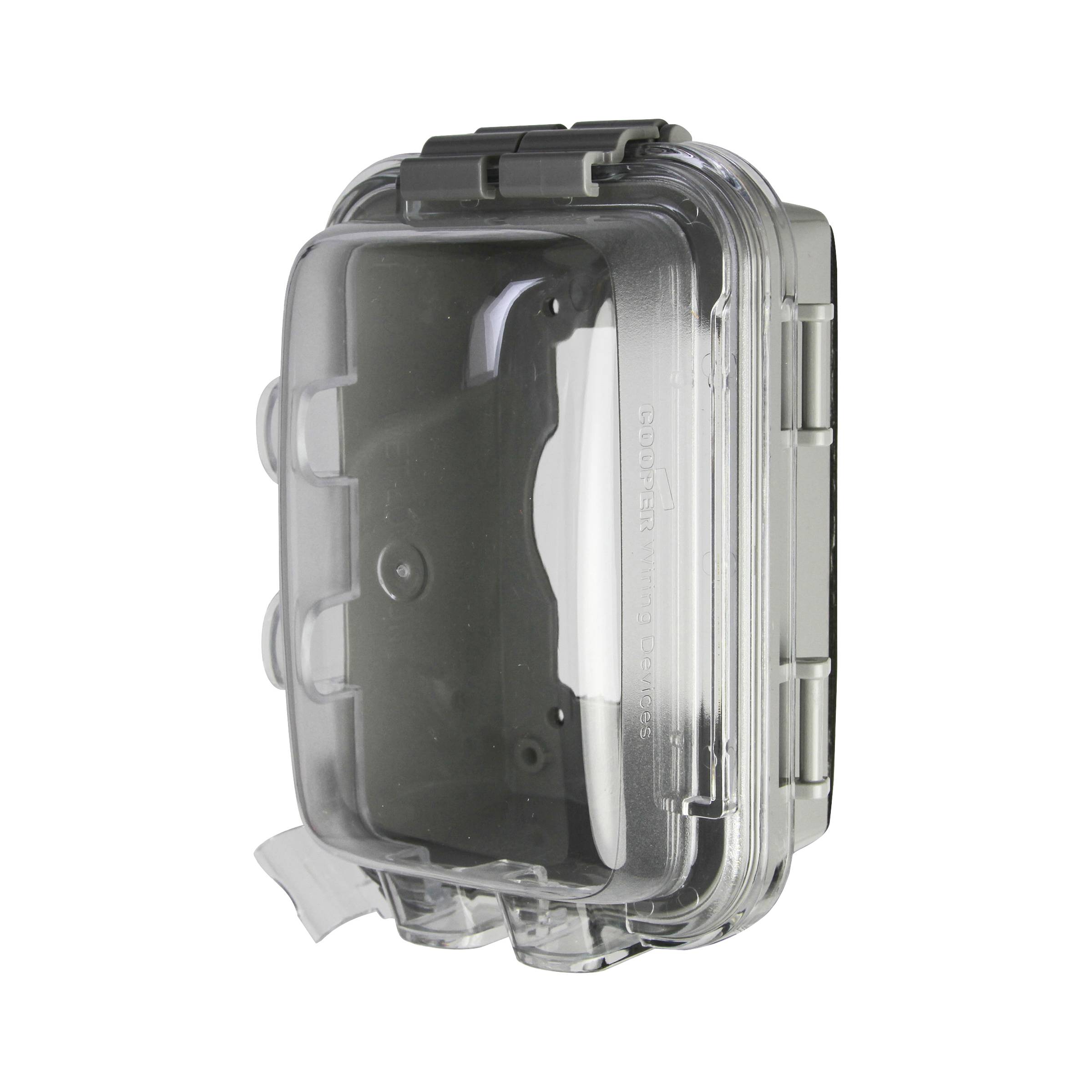 EATON WIU-1 Weatherproof While-In-Use Cover, 4.45 in L x 3-1/4 in D, Polycarbonate