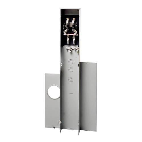 EATON 1009017CH Lever Bypass Meter Pedestal With Main Breaker, 240 VAC, 320 A, 1 Phase