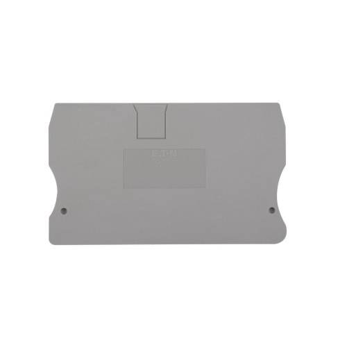 EATON XBACPT10 End Cover Plate, For Use With XBPT10 and XBPT10PE Terminal Block, Gray