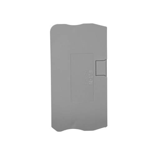 EATON XBACPT4 1-Tier Terminal Block End Cover, For Use With XBPT4/XBPT4PE Terminal Block, Gray