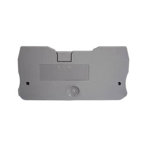 EATON XBACQT25 End Cover, For Use With XBQT25/XBQT25PE Terminal Block, Gray