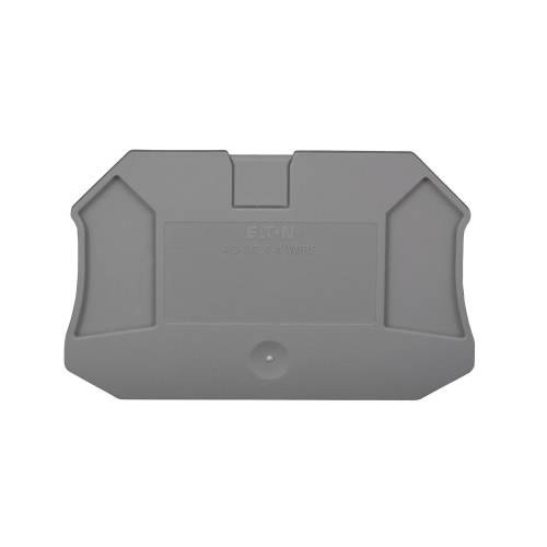 EATON XBACUT4D22 Terminal Block End Cover, For Use With XBUT25D22, XBUT4D22, XBUT25D22PE and XBUT4D22PE Terminal Block, Gray