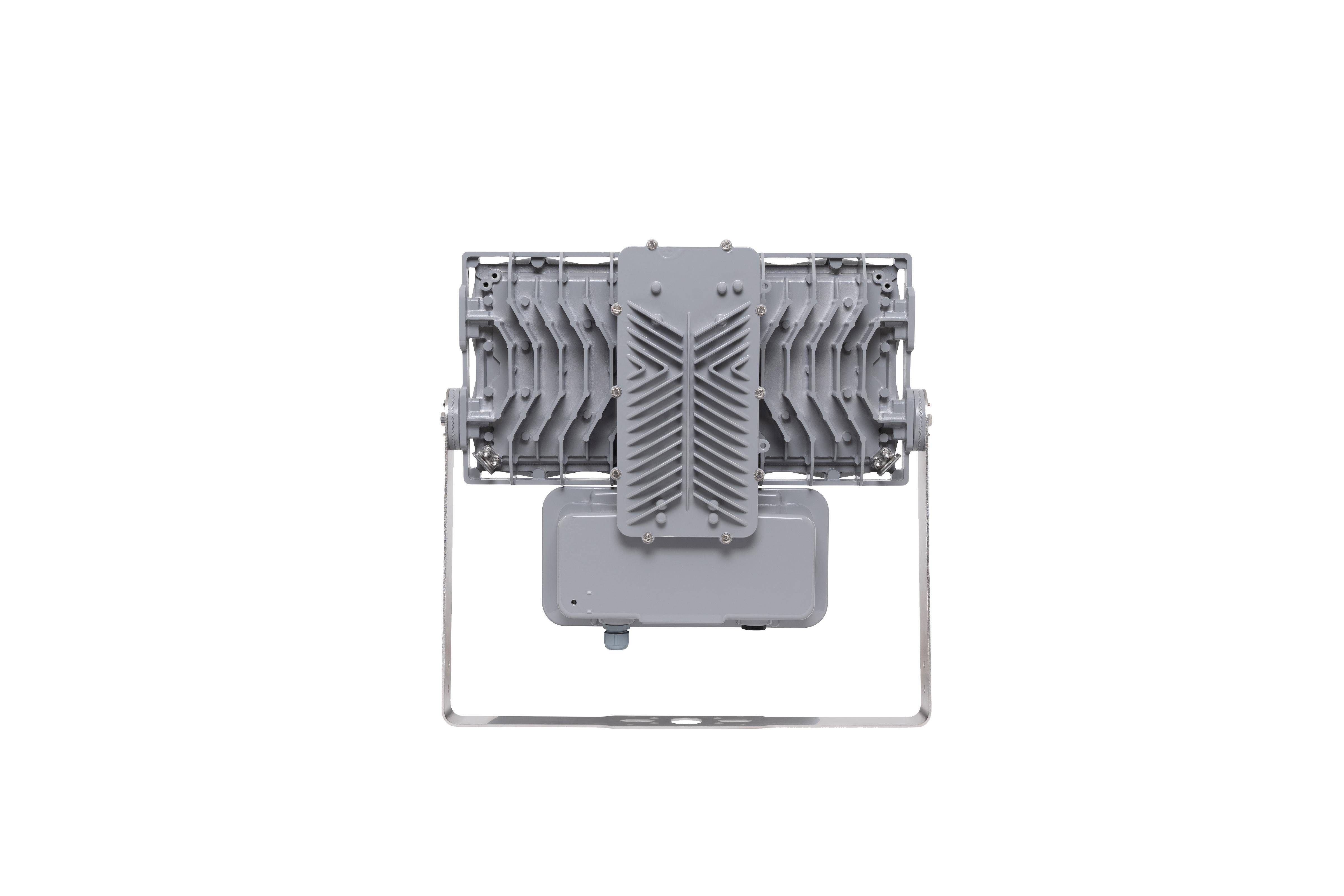 ProSite F1UN6B2CDENVGN 125 deg Wide Beam Floodlight, LED Lamp, 124 W Fixture, 120 to 277/120 to 250 VAC/VDC, Gray Housing