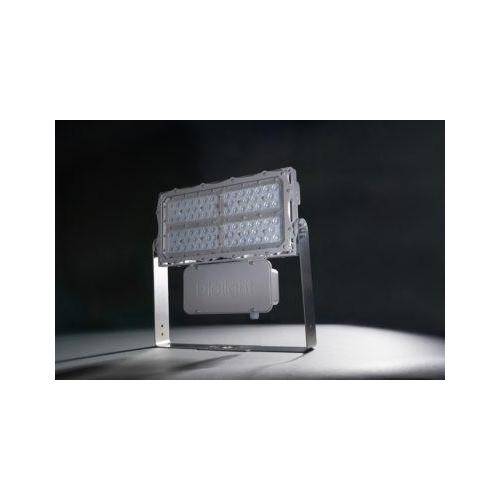 ProSite F1UN6B2CDENVGN 125 deg Wide Beam Floodlight, LED Lamp, 124 W Fixture, 120 to 277/120 to 250 VAC/VDC, Gray Housing