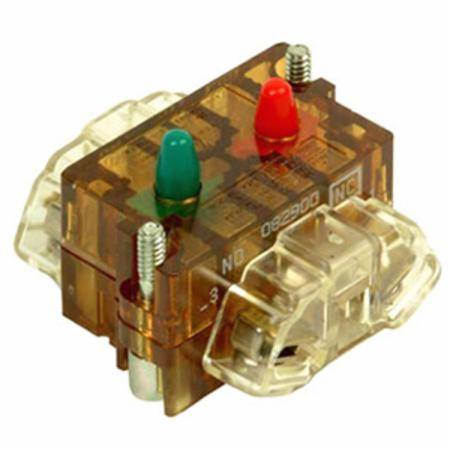 EATON 10250T1CP Heavy Duty Standard Contact Block, 30.5 mm, 1NO-1NC Contact, 10 A at 600 VAC, 5 A at 250 VDC Contact, Silver Contact, Amber