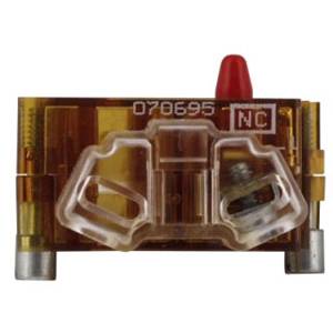 EATON 10250T51CP Heavy Duty Standard Contact Block, 30.5 mm, 1NC Contact, 10 A at 600 VAC, 5 A at 250 VDC Contact, Silver Contact, Amber