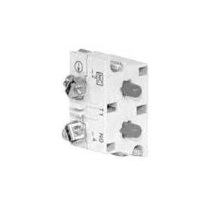EATON 10250T51 Heavy Duty Standard Contact Block, 30.5 mm, 1NC Contact, 10 A at 600 VAC, 5 A at 250 VDC Contact, Silver Contact, Momentary Action, Gray